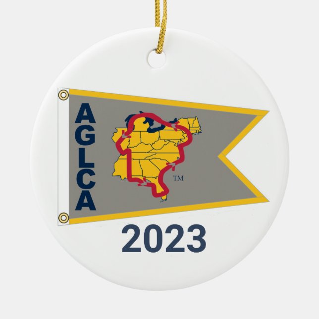 De Cerâmica Platinum Burgee (2023) Ornamento Cerâmico (Frente)