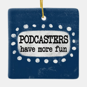 De Cerâmica Podcasters Têm Mais Ornamento Divertido