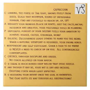 De Cerâmica Poema do CAPRICÓRNIO no azulejo