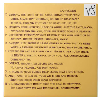 De Cerâmica Poema do CAPRICÓRNIO no azulejo