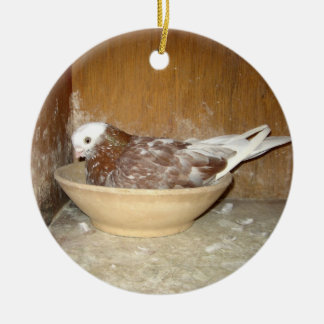 De Cerâmica Pombo em seu ornamento da bacia do ninho