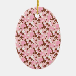 De Cerâmica Pontos napolitanos ORNAMENTO Pink-OVAL 01-Lt