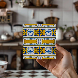 De Cerâmica Presente Inspirado no Mediterrâneo Azulejo Tradici