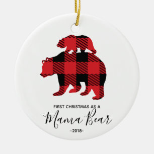 De Cerâmica Primeiro Natal como o ornamento do Mama