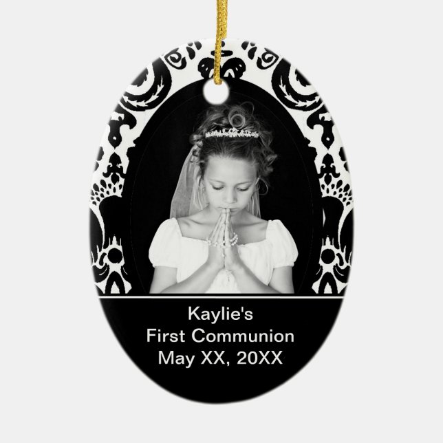 De Cerâmica Primeiro ornamento do Oval do comunhão (Frente)