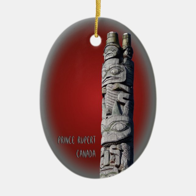 De Cerâmica Príncipe Rupert Ornamento Personalized BC (Frente)