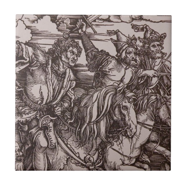 De Cerâmica Pronto para a batalha - azulejo Azulejo (Frente)