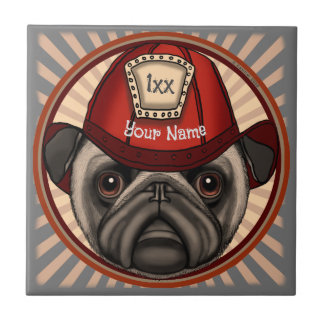 De Cerâmica Pug Azulejo do Bombeiro