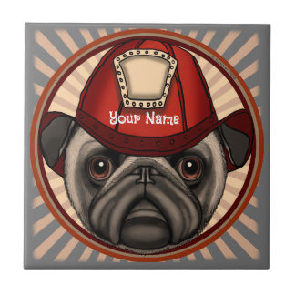De Cerâmica Pug Azulejo do Bombeiro