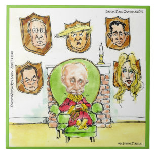 De Cerâmica Putin On The Ritz C/ Trump Azulejo Cerâmico Cômico