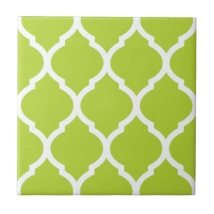 De Cerâmica Quatrefoil Verde marroquino, Azulejo cerâmico padr