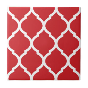 De Cerâmica Quatrefoil Vermelho marroquino, Azulejo cerâmico p