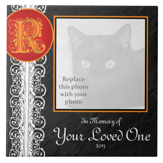 De Cerâmica R Monograma "Em memória do seu Azulejo querido" (Frente)