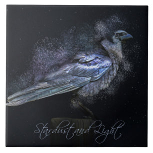 De Cerâmica Raven Stardust Magic Witchcraft Azulejo