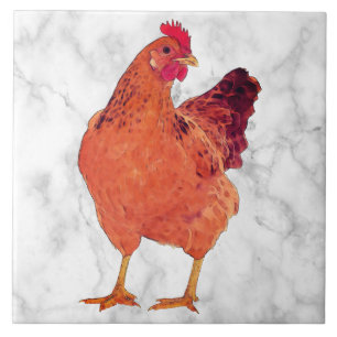 De Cerâmica Recoleta Chicken L - Grande Azulejo cerâmico