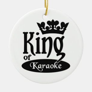 De Cerâmica Rei do ornamento do karaoke