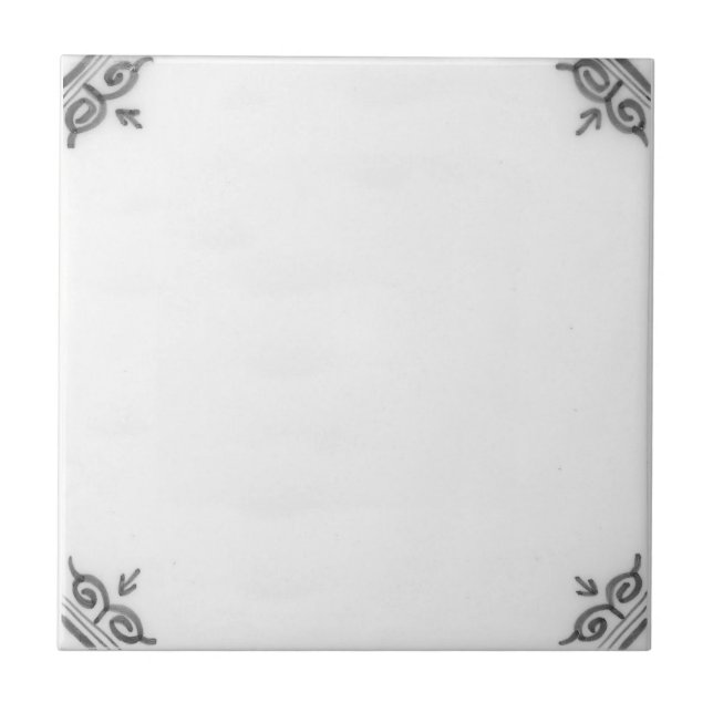De Cerâmica Repro Azulejo Delft Simples para personalizar (Frente)