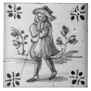 De Cerâmica Repro Defsoftware Man Black Delft Azulejo