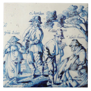De Cerâmica Repro Delft Azulejo Blue Les Gueux