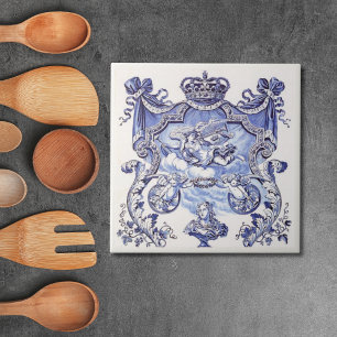 De Cerâmica Repro Delft Azulejo Blue Royalty Bust