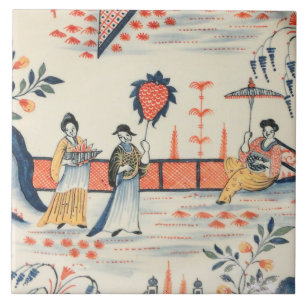 De Cerâmica Repro Delft Azulejo Chinoiserie Cenário Picturesc