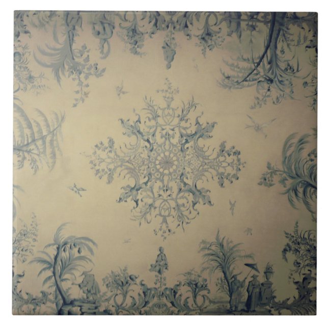 De Cerâmica Repro Delft Azulejo Chinoiserie Cenário Picturesco (Frente)