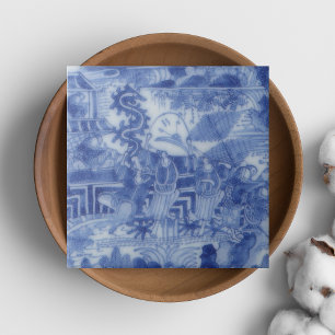 De Cerâmica Repro Delft Azulejo Chinoiserie Decoupage Azul Bra