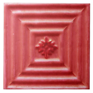 De Cerâmica Repro Português Faux Alivio Red Floral Azulejo