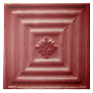 De Cerâmica Repro Português Faux Alivio Red Floral Azulejo