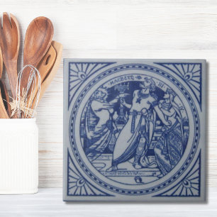 De Cerâmica Repro Victorian Minton Azulejo Shakespeare
