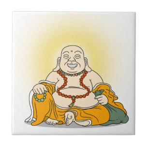 De Cerâmica Rindo do azulejo cerâmico Maitreya Buddha