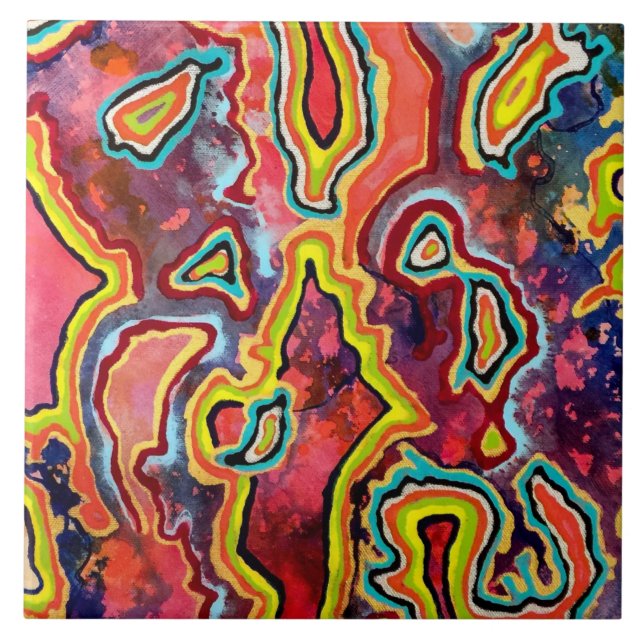 De Cerâmica Ripple 6 x 6 Azulejo cerâmico (Frente)