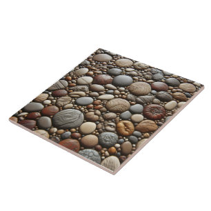 De Cerâmica Rock Texted Azulejo