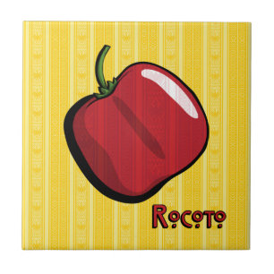 De Cerâmica Rocoto Chili Pepper Azulejo