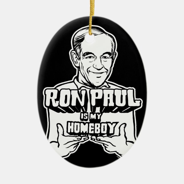 De Cerâmica Ron Paul é meu ornamento do ficar em casa (Frente)