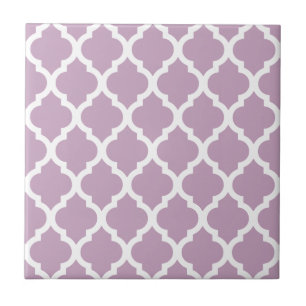 De Cerâmica Rosa Mauve Mist Azulejo Marroquino Trellis