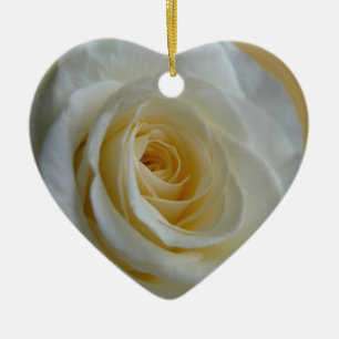 De Cerâmica Rosa Ornamento Desortações rosas brancas romântica