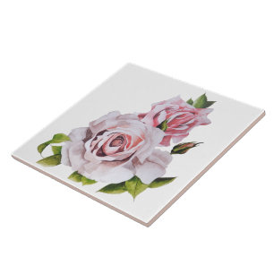 De Cerâmica Rosas escultivos em Azulejo cerâmico