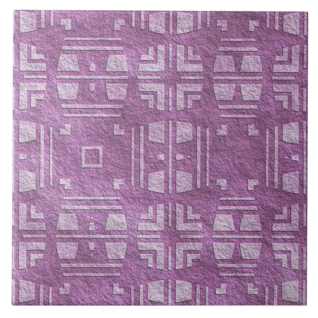 De Cerâmica Roxo Contemporâneo, Formas Mauve Azulejo Cerâmico (Frente)