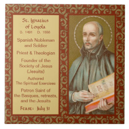 De Cerâmica Rua. Ignatius Loyola (JM 27; Bio) Azulejo cerâmico