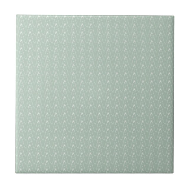 De Cerâmica Sábio com o azulejo ondulado branco do impressão (Frente)