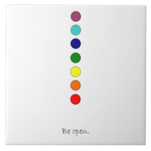 De Cerâmica Seja aberto - Azulejo cerâmico Chakra Line