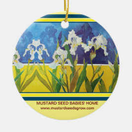 DE CERÂMICA SEMENTES MUSTARD CRESCEM - ORNAMENTO POR PERRY RIT