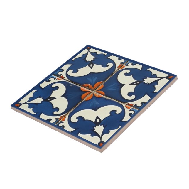 De Cerâmica Sevilha Flor Azulejo (Lateral)