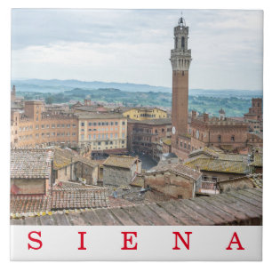 De Cerâmica Siena Piazza del Campo vê azulejo cerâmico