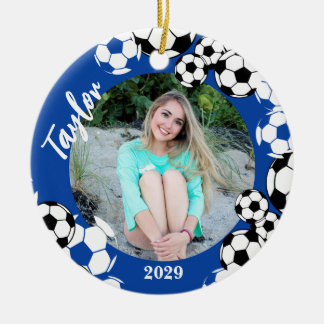 De Cerâmica Soccer Ball Keepsasaem Ornamento Cerâmico