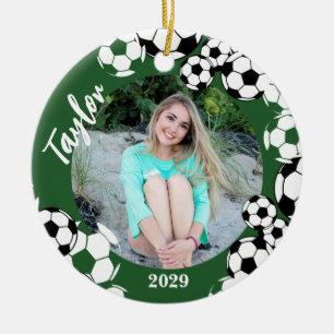 De Cerâmica Soccer Ball Keepsasaem Ornamento Cerâmico