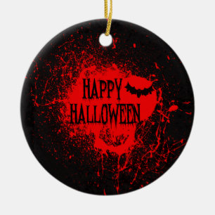 De Cerâmica "Spooktacular Halloween Horror" Ornamento