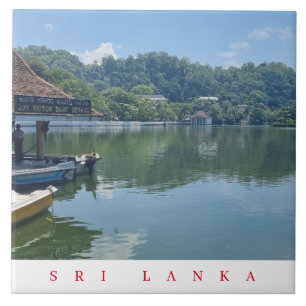 De Cerâmica Sri Lanka Kandy Lake vê azulejo cerâmico
