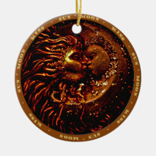 De Cerâmica Sun<Moon, ornamento do beijo